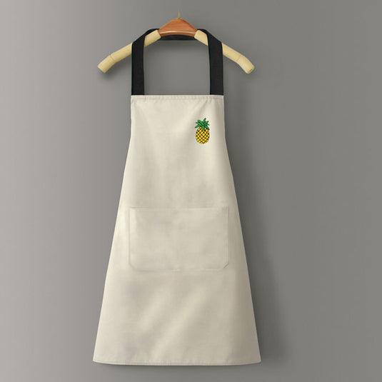 New korean version waterproof and oil-proof home kitchen apron for men and women