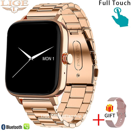 Smart watch for women, works with Bluetooth, for all mobile systems IOS, ANDROID, water resistant