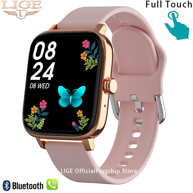 Load image into Gallery viewer, Smart watch for women, works with Bluetooth, for all mobile systems IOS, ANDROID, water resistant
