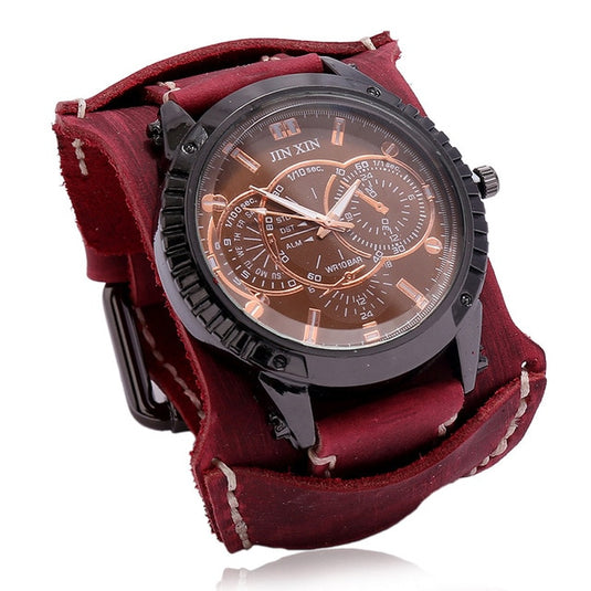 Jessingshow 2022 Luxury Men's Watch Leather bracelet, stainless steel 20_color