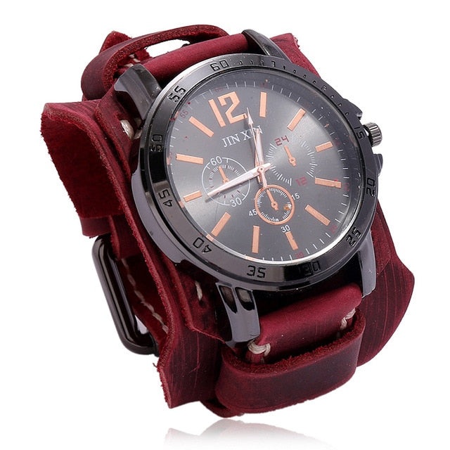 Load image into Gallery viewer, Jessingshow 2022 Luxury Men's Watch Leather bracelet, stainless steel 20_color
