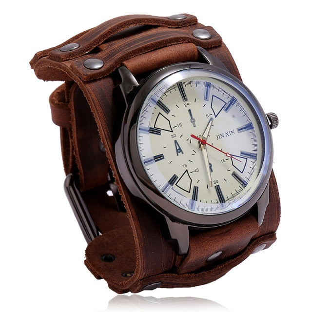 Load image into Gallery viewer, Jessingshow 2022 Luxury Men's Watch Leather bracelet, stainless steel 20_color
