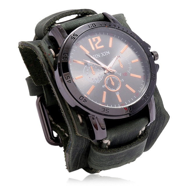 Load image into Gallery viewer, Jessingshow 2022 Luxury Men's Watch Leather bracelet, stainless steel 20_color
