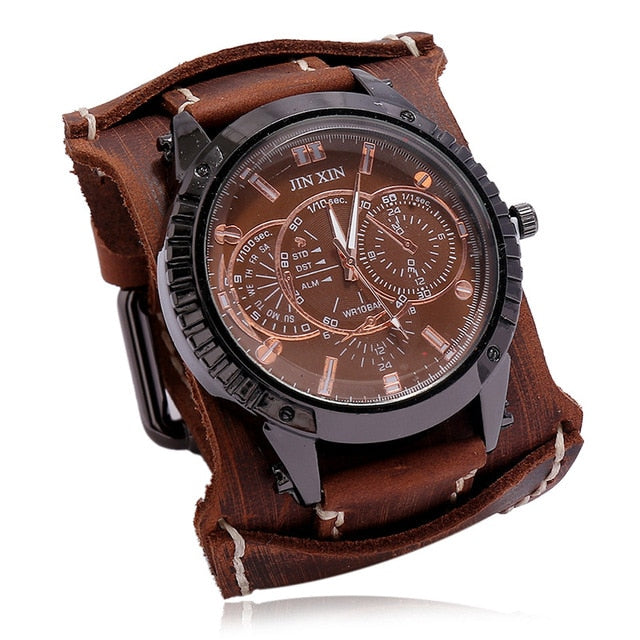 Load image into Gallery viewer, Jessingshow 2022 Luxury Men's Watch Leather bracelet, stainless steel 20_color
