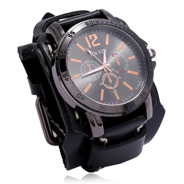Load image into Gallery viewer, Jessingshow 2022 Luxury Men's Watch Leather bracelet, stainless steel 20_color
