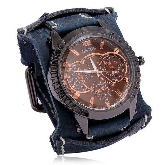 Jessingshow 2022 Luxury Men's Watch Leather bracelet, stainless steel 20_color