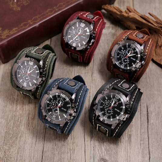 Jessingshow 2022 Luxury Men's Watch Leather bracelet, stainless steel 20_color
