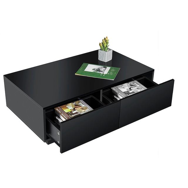 Load image into Gallery viewer, RGB led coffee machine table, placed in living rooms, 2 drawers, 2_watts
