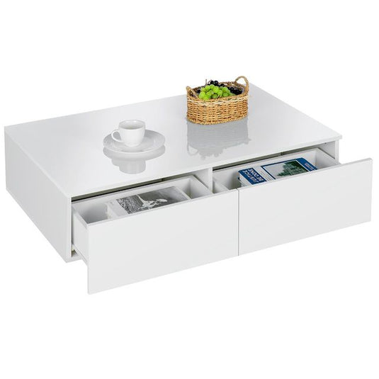 RGB led coffee machine table, placed in living rooms, 2 drawers, 2_watts