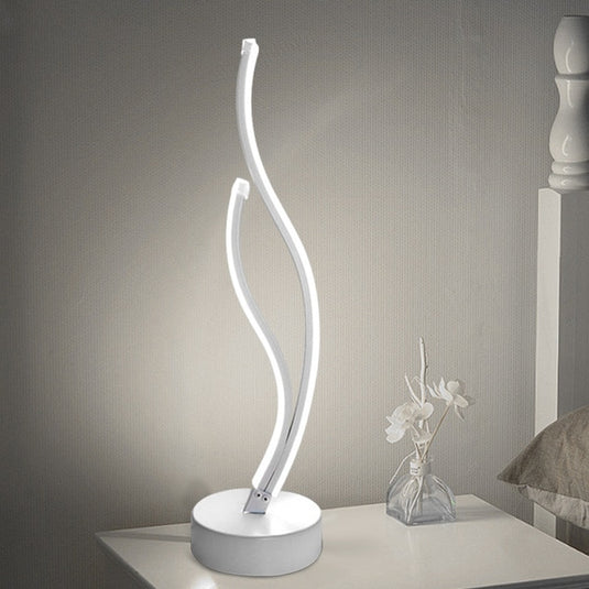led desk lamps, Threaded shape, for office and home decorations. Various shapes