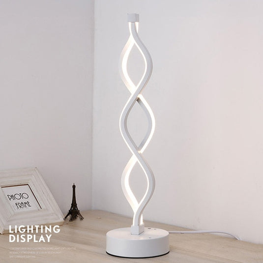 led desk lamps, Threaded shape, for office and home decorations. Various shapes