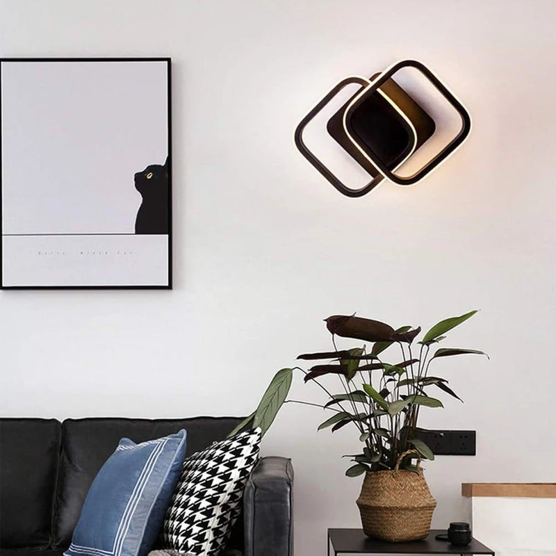 Load image into Gallery viewer, 2022 led ceiling light In the form of two intersecting squares Placed in the corridor and living rooms 5 colors
