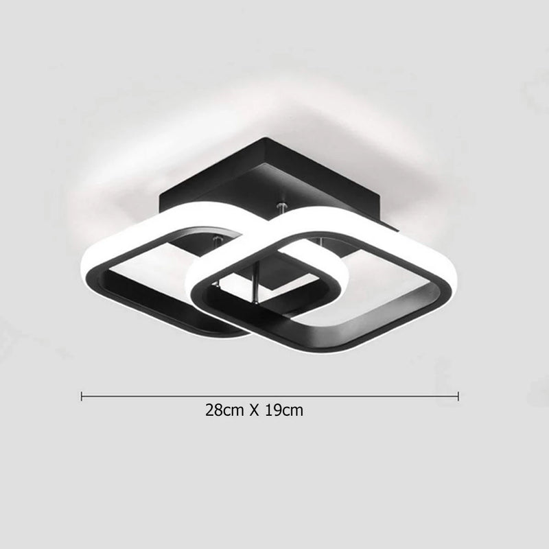 Load image into Gallery viewer, 2022 led ceiling light In the form of two intersecting squares Placed in the corridor and living rooms 5 colors
