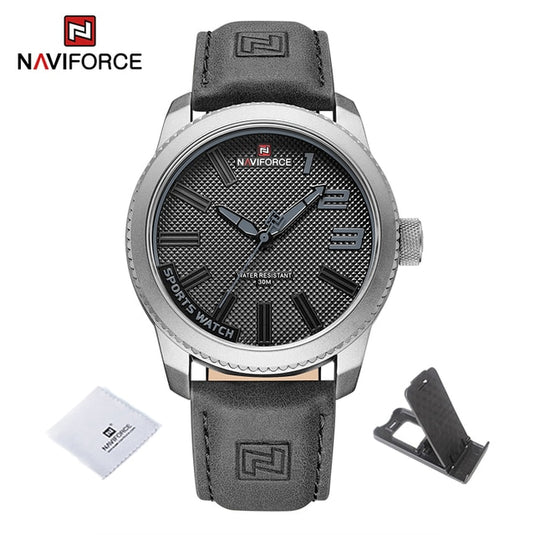 Luxury men's watch 2022NAVIFORCE Water Resistant, Shock Resistant Green Clock