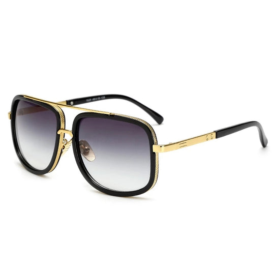 Ultra-luxury square frame sunglasses for men