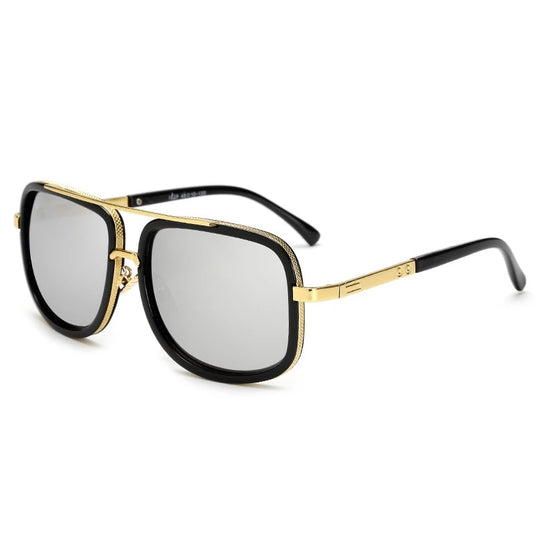 Ultra-luxury square frame sunglasses for men