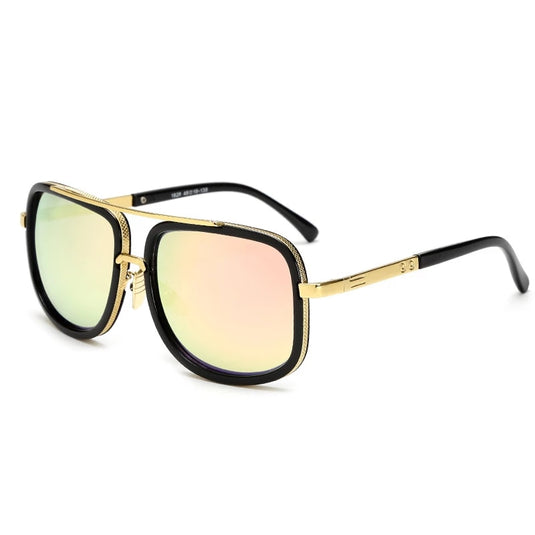 Ultra-luxury square frame sunglasses for men
