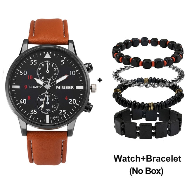 Load image into Gallery viewer, Men's watch proud, business men and occasions. Sora of controversy brown Comes with matching watch accessories

