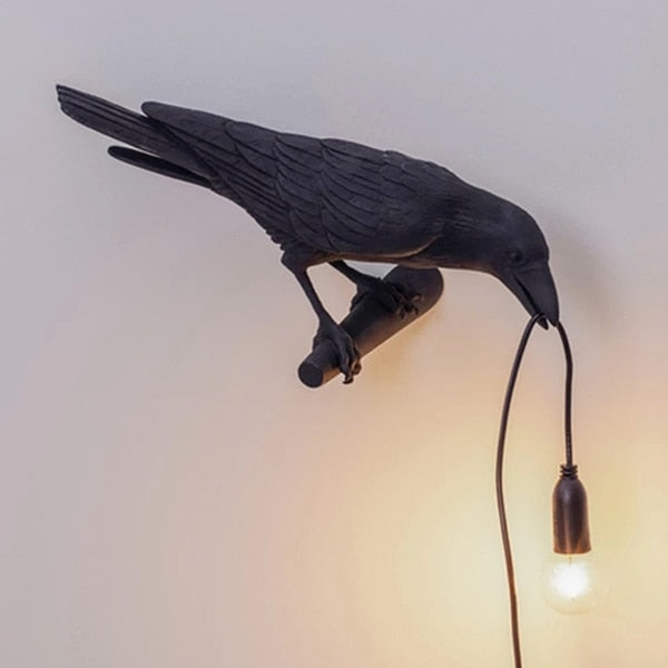 Load image into Gallery viewer, bedroom night lamp shaped like a bird A base for carrying the ball can be placed on the wall Two colors: black and white
