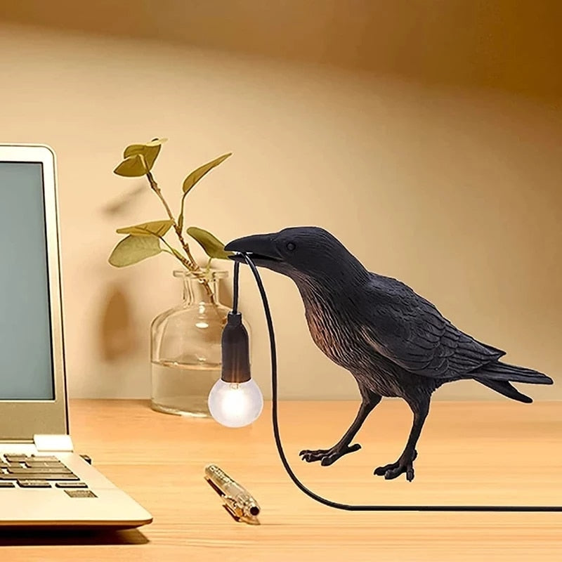 Load image into Gallery viewer, bedroom night lamp shaped like a bird A base for carrying the ball can be placed on the wall Two colors: black and white
