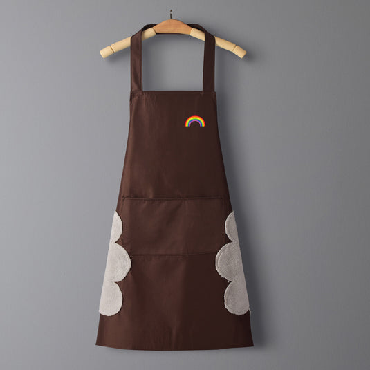 New korean version waterproof and oil-proof home kitchen apron for men and women