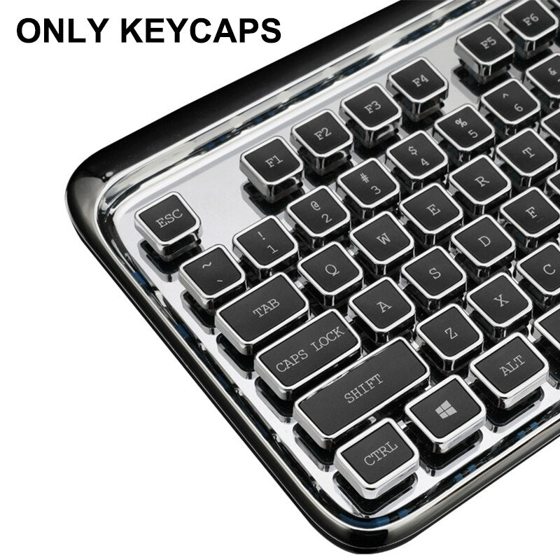 Load image into Gallery viewer, 104 Keys Punk Keycaps Plating Key Cap for Cherry MX Mechanical Keyboard Backlit Design High-Quality PBT Material Keycaps
