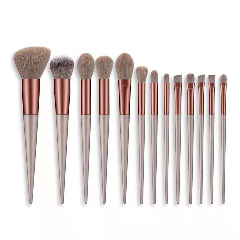 Load image into Gallery viewer, 13pcs fluffy soft makeup brush set for cosmetics, blusher and eyeshadows
