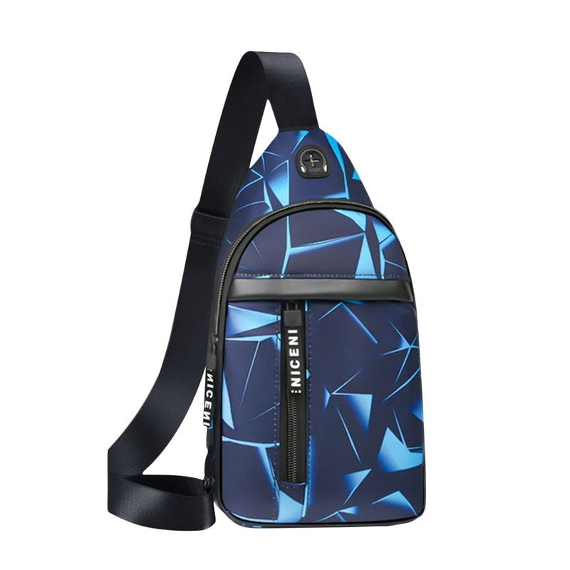 Load image into Gallery viewer, Luxury men's back bag  For school and university use Placed on one shoulder It has a mobile charger 15 colors
