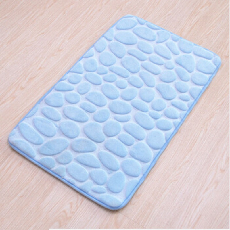 Load image into Gallery viewer, Bath mat, for drying feet, non-slip, patterned pebbles 8_colors.

