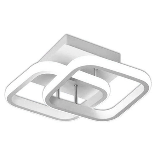 2022 led ceiling light In the form of two intersecting squares Placed in the corridor and living rooms 5 colors