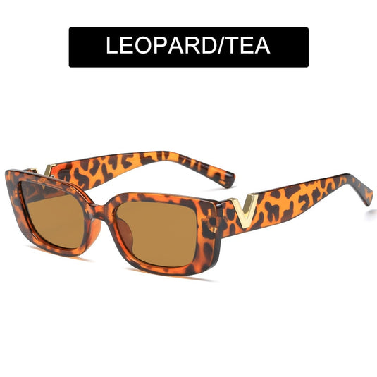 luxury women's sunglasses rectangular lens The latest fashion