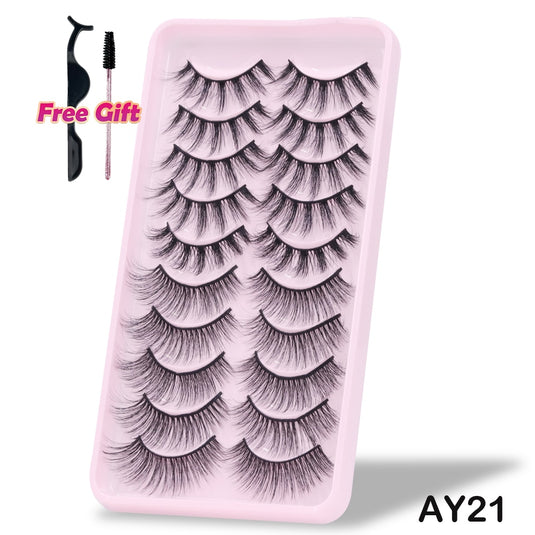 5/10 Pairs 3D Mink Lashes Dramatic Natural Lashes
