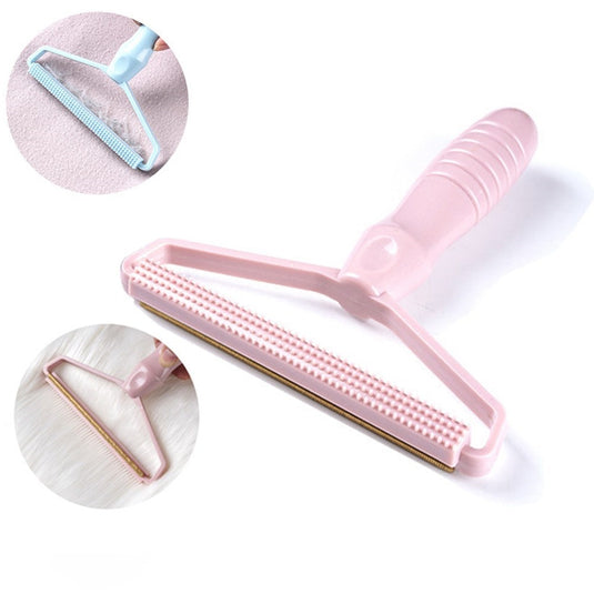 Pet, cat and dog hair remover removes lint from clothes and upholstery