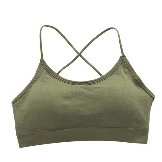 women sports padded gym underwear elastic running fitness yoga underwear