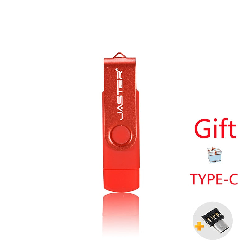 Load image into Gallery viewer, JASTER high speed usb flash You can not connect to it, but to the computer and to the mobile phone Two storage capacity: 2GB_64_GB assorted colors
