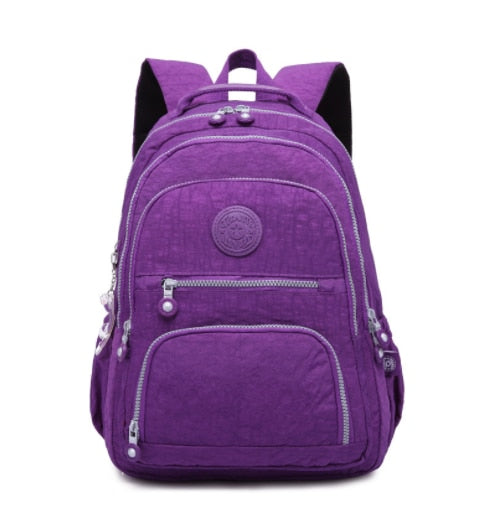 Back bag for teenage girls. Made of nylon, waterproof Several sections for placing items 13_color