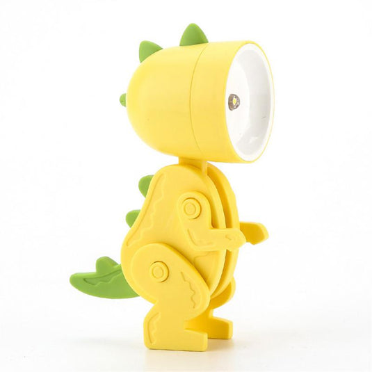 LED Night Light Mini Folding Desk Lamp Cute Pet Lights Dog Deer Dinosaur Flower Portable Night Light Student Living Room Decor