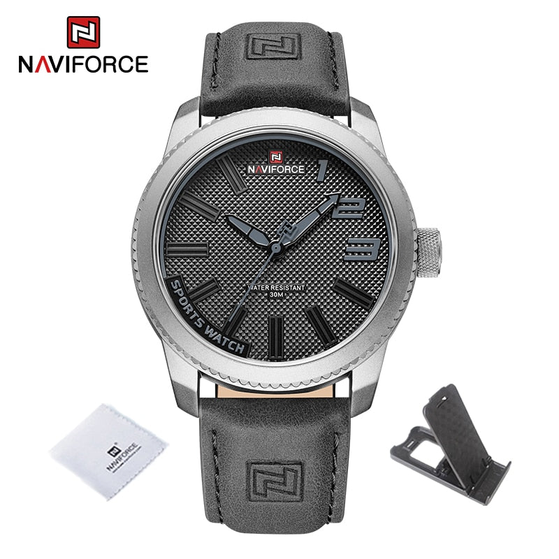 Load image into Gallery viewer, Luxury men's watch 2022NAVIFORCE Water Resistant, Shock Resistant Green Clock
