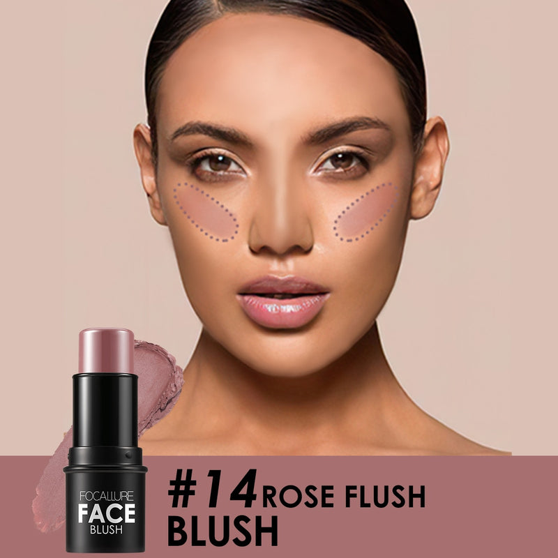 Load image into Gallery viewer, FOCALLURE makeup shimmer highlighter contour &amp; bronzer creamy shimmer powder glitter contour stick

