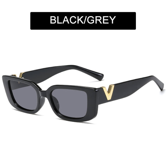 luxury women's sunglasses rectangular lens The latest fashion