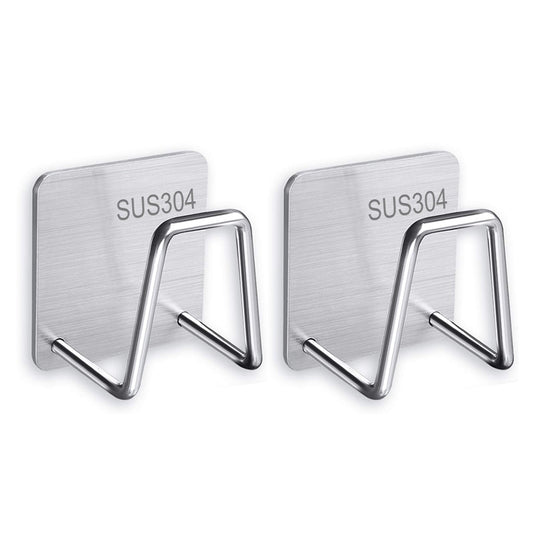 Non-rust aluminum sponge holder stick in the wall Suitable for home decoration