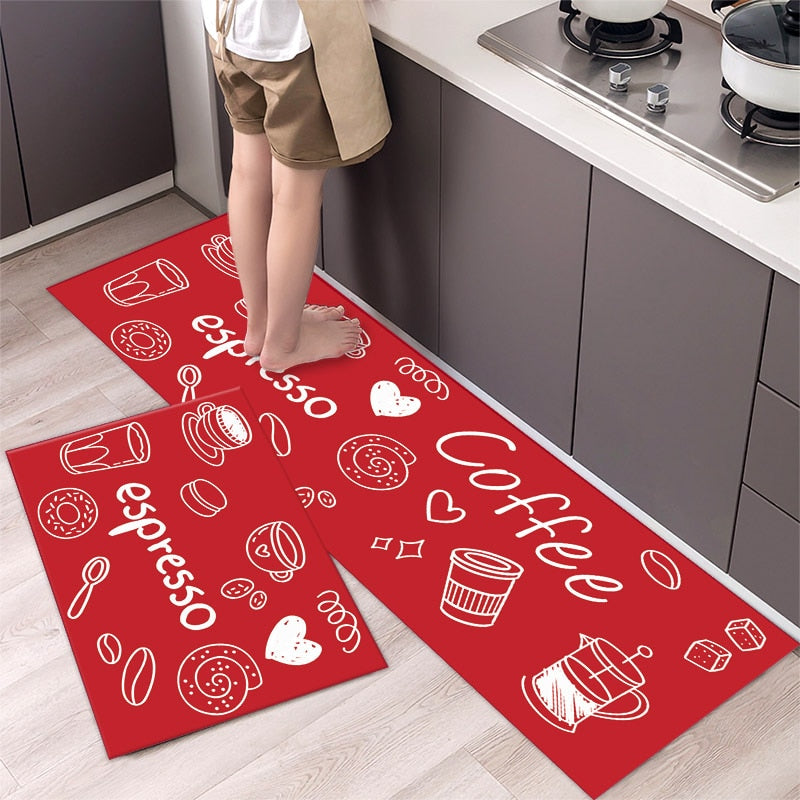 Load image into Gallery viewer, Fashion simple Scandinavian style kitchen rug
