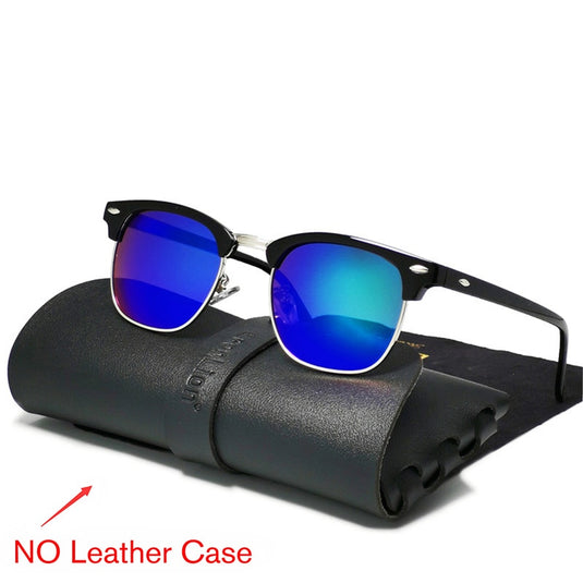 Classic sunglasses without a frame for men in luxurious colors
