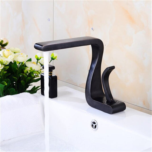 Luxury Basin Faucet of copper Two parts for cold and hot water 8 colors