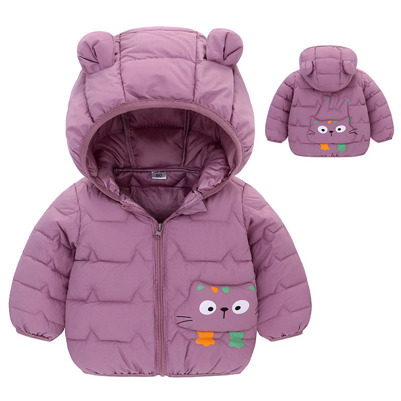 Load image into Gallery viewer, Winter jackets for babys, warm to go out, cute shapes and bright colors AGE:6m_4y
