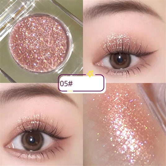Gorgeous shimmer diamond eyeshadow palette, long lasting shine and can be used as highlighter