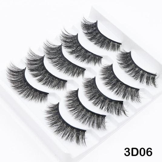 5/10 Pairs 3D Mink Lashes Dramatic Natural Lashes