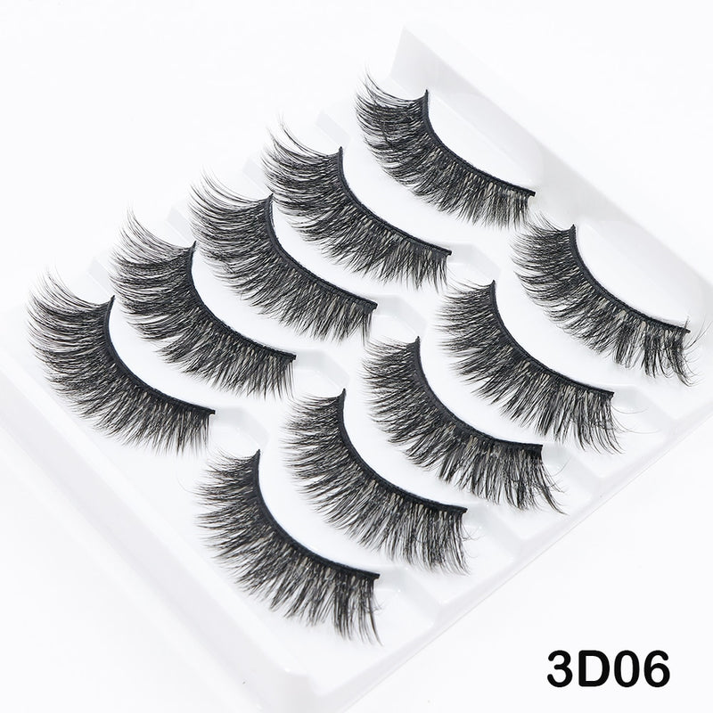 Load image into Gallery viewer, 5/10 Pairs 3D Mink Lashes Dramatic Natural Lashes
