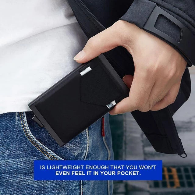 Load image into Gallery viewer, smart wallet Fits all your cards made of steel All colors are there
