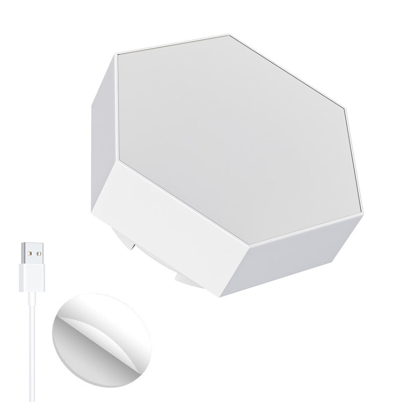Load image into Gallery viewer, Smart Bluetooth LED Hexagon Wall Light RGB APP/Remote Control Geometric Modular Music Sync Night Light Game Living Room Decor
